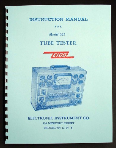 EICO 239 Solid State FET TVM  Instruction Manual 