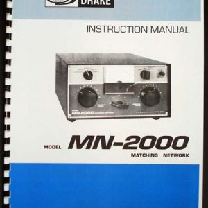 Drake MN-2000 Instruction Manual Premium Card Stock & Protective Covers! 