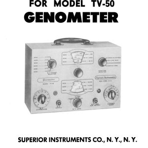 Superior Model 670-A Super-Meter Manual 