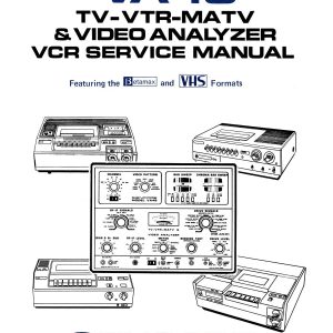 Sencore VA-48 VA48 TV-VTR-MATV VCR Analyzer Manual 