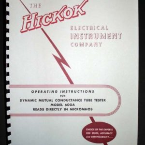 Hickok 388 388X CB In-Line Tester Manual 